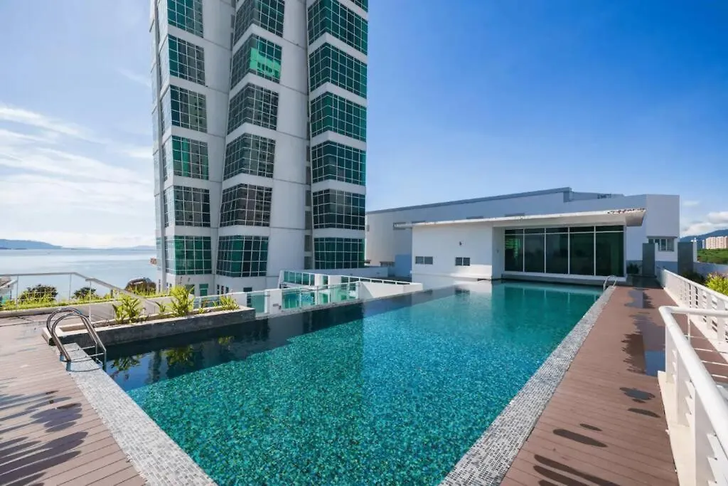 Apartment Duplex Maritime Suites Georgetown Jelutong Sea City View Malaysia